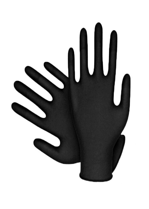 Black Nitrile Examination Glove